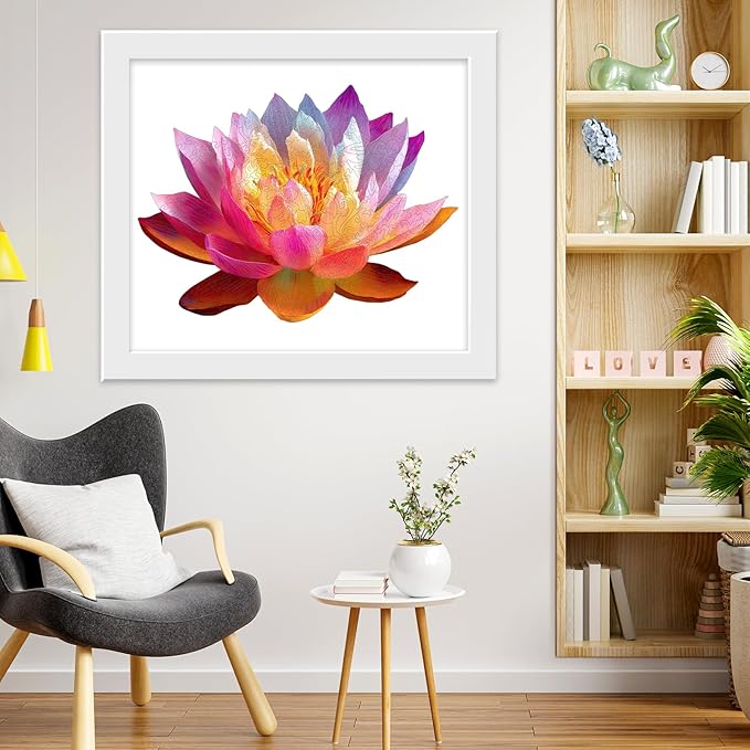 Wooden Puzzles for Adults 493 Pieces, Lucky Lotus Jigsaw Puzzles, Adults Puzzles, Best Gifts for Puzzle Lover, Family Brain Game, 14.6x19.7 inch