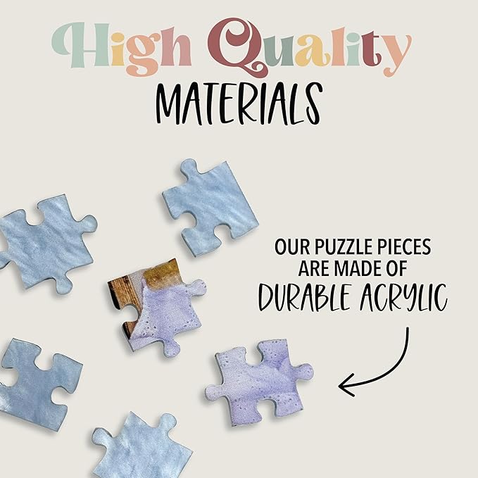 Custom Photo Puzzle from Picture | Upload Your Photo and Choose Color | 25 Piece Personalized Puzzle for Kids Toddlers Acrylic Puzzle Birthday Gifts for Toddler Boy Girl