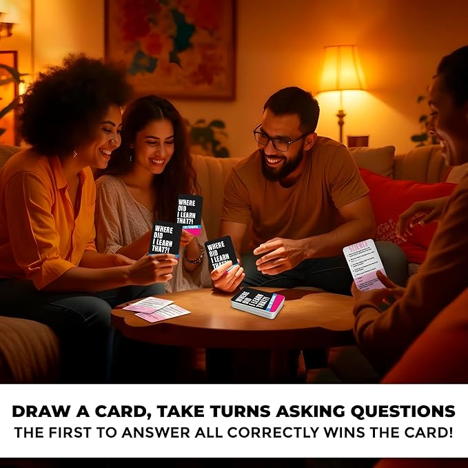 QUOKKA Trivia Card Game with 500 Questions in Science – Trivia Games for Adults, Teens, and Families – Trivia Cards with Answers – Great Board Games Trivia for Family Party and Game Night