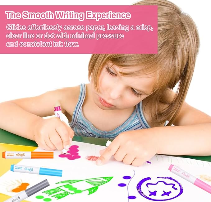 Washable Dot Markers Bulk, Pack of 320 with 16 Vibrant Colors, Shimmer Bingo Paint Daubers Supplies for Toddlers Preschool Student, Painting Art and Crafts, Non Toxic Water-Based