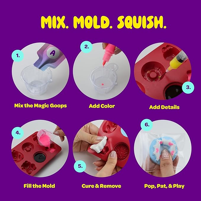 Taba Squishy Making Kit for Kids - Kids Crafts - 6 7 8 9 10 11 12 Year Old Girl Birthday Gift - Squishies Craft Kits - Arts and Crafts for Kid for 8-12 - Toys for Girls Ages 5-7