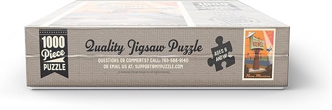 MyPuzzle Roswell, New Mexico, Vintage Poster - Premium 1000 Piece Jigsaw Puzzle for Adults