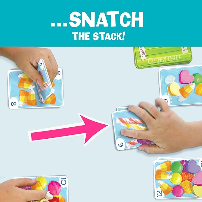Melon Rind Clumsy Thief Candy Shop Math Game for Kids Ages 8+, Adding to 20 Card Game to Develop Math Skills with Confidence, Educational, Fun Activity for 3-6 Players