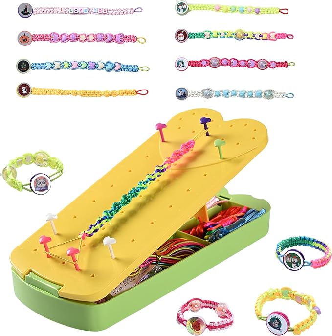 QDGMXIV Bracelet Making Kit for Girl 7 8 9 10 11 12 Year Old, Arts and Crafts Kid Gifts for Birthday