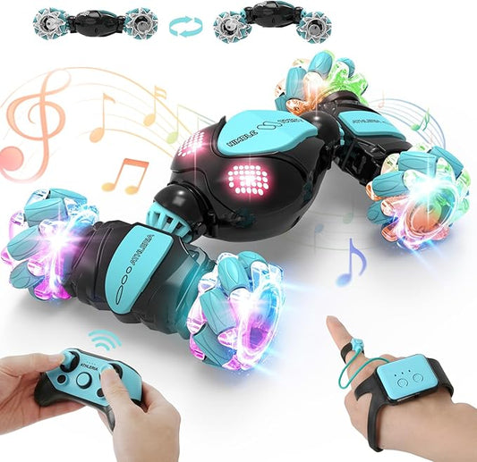 Gesture Sensing Rc Stunt Car Toys for Boy Age 8-13,Hand Remote Control Cars,Coolest Christmas Birthday Present Ideas for Boys Girls Kids Teens Age 8 9 10 11 12 13+ Year,Racing Drift Car (Black)