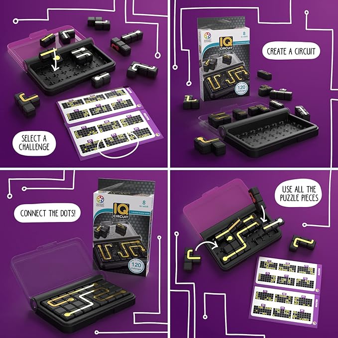 SmartGames IQ Bundles Circuit Series, Ages 7-Adult