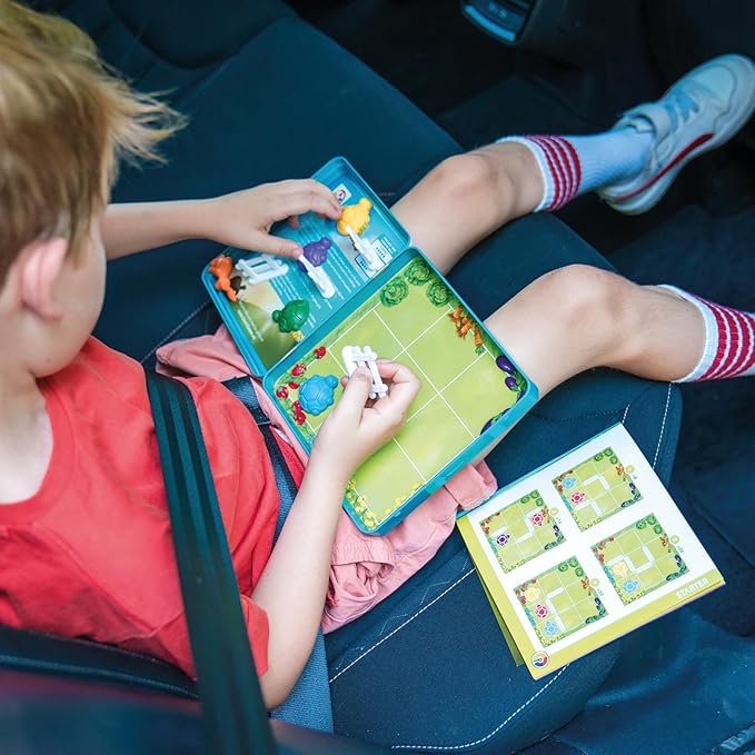 SmartGames Turtle Tactics Metal Box Travel Game with 48 Challenges for Ages 5 - Adult