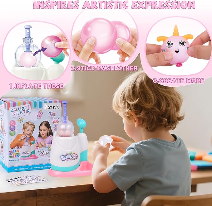 DIY Balloon Animal Kit Toys, Craft Kits for Kids, Make Your Own Magic Balloon, Arts & Crafts for 3 4 5 6 7 8 9 10 11 12 Year Boys and Girls, DIY Creative Activity Birthday Gifts Ages 3+