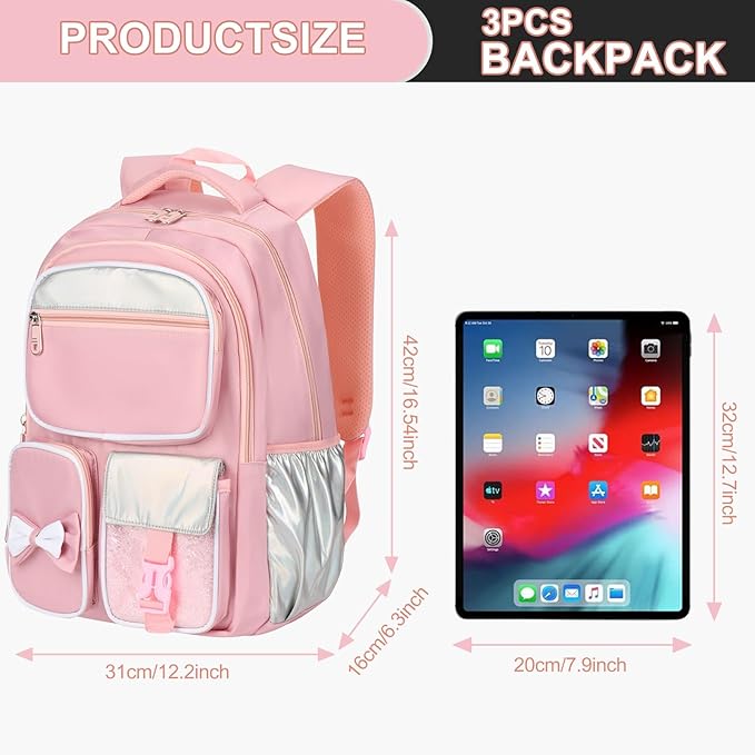 Backpack for Girls Lightweight Kids Backpacks for Middle School Students Book Bag for Elementary Student Teen Girls Toddler Backpack for School