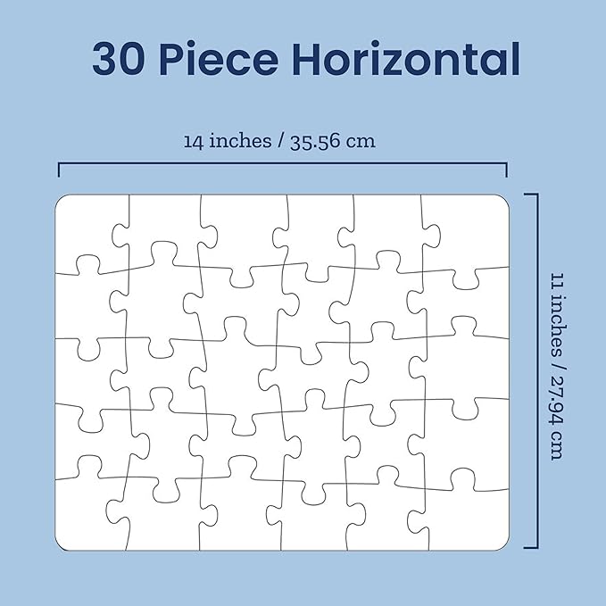 Photo Puzzle, Pet, Wedding, Family Reunion Puzzle | 30 Piece, Custom Jigsaw Puzzle for Adults (Horizontal/Landscape) | 14" x 11" | I See Me!