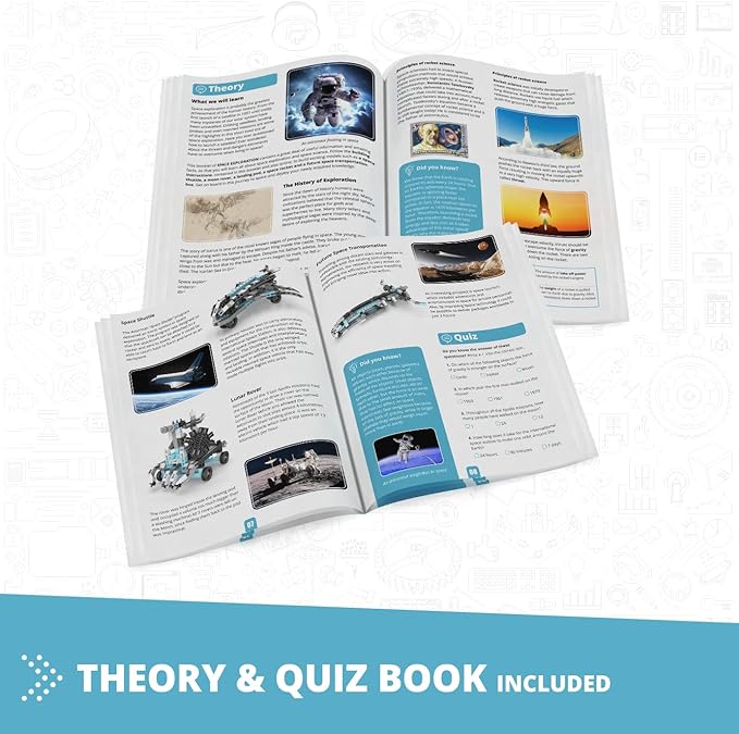 Engino STEM Kit, Astronomy Travelling to Space, Building Toys for Kids 9+, STEM Projects, Learning & Education Toys, Engineering Kit, Gifts for Boys & Girls (6 Model Options)