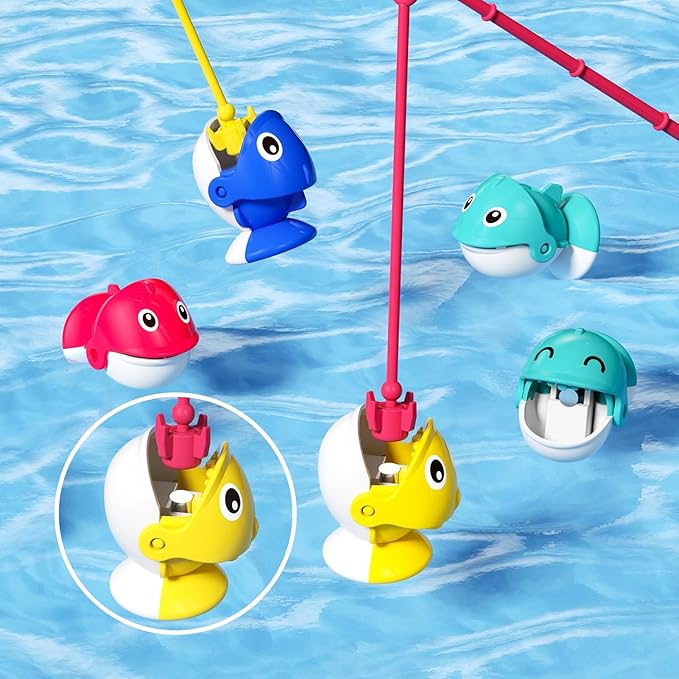 Magnetic Fishing Game for Kids Toddlers Ages 1-3 3-5 5-7, Fish Toy Board Game for Toddlers 1 2 3 4 5 6 7 8 Years Old, Fishing Table Toys Birthday Gifts