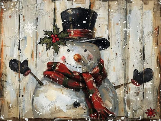 Puzzles for Adults 1000 Pieces Vintage Holly Snowman Puzzles for Kids, HD Printing & Each Piece Fits Together Perfectly - for Room Decor Home Decor Bathroom Decor - Unique Gifts 30x20 inch