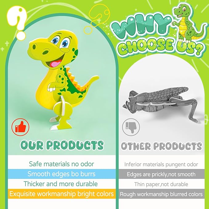 3D Cartoon Puzzles, 100 Pcs 3D Puzzles, Educational 3D Cartoon Puzzle for Kids Ages 4-10, Montessori Toys, Birthday Gift