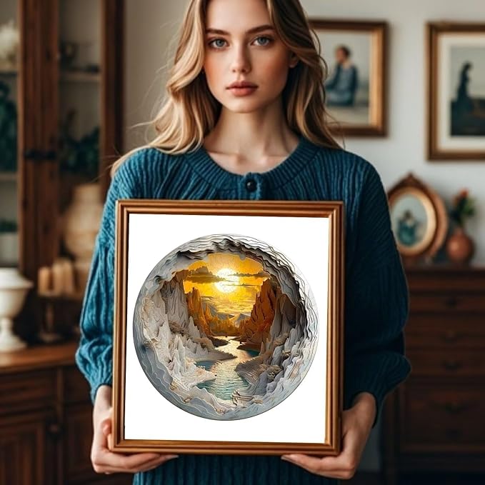 3D Vision Inside Puzzles 100 Pieces 8.5x8.4in Gifts Adults