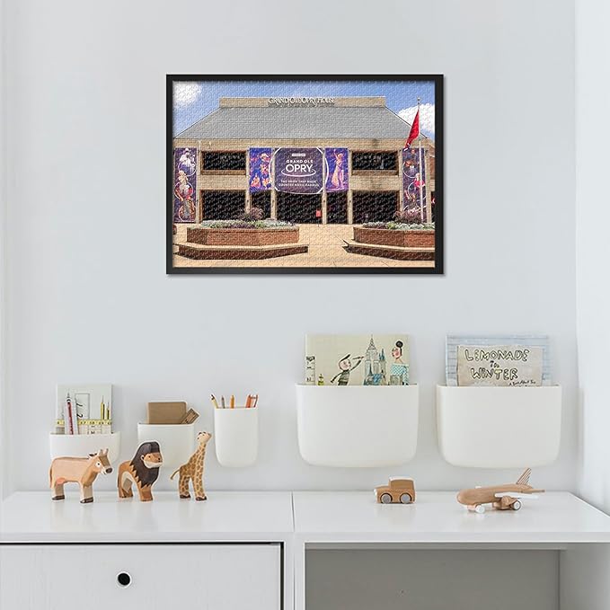 Jigsaw Puzzles 1000 Pieces for Adults, Tennessee Nashville Cityscape Puzzles for Adults, Challenging Puzzle 1000 Pieces, Relaxation Game for Men Women 27.5x19.7 Inch