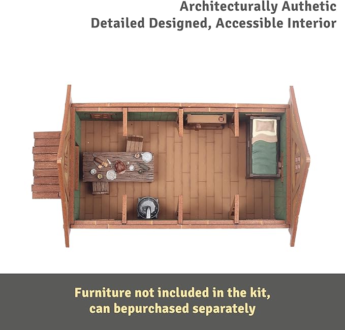 Cruck House and Cow shed - Medieval Wooden House Building Kit - DIY Building Puzzle Kit-Architecture & Engineering Assembly Set,Great Gift for People who Like Creative Play or RPG - Realistic