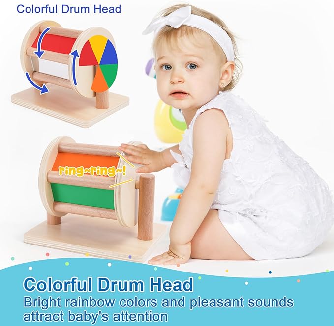 KMTJT Montessori Toys for Babies 6-12 Months, Carrot Harvest Game Wooden Toy for 1 2 3 Year Old Baby Boys and Girls, Educational Learning Shape Sorting Matching Gifts