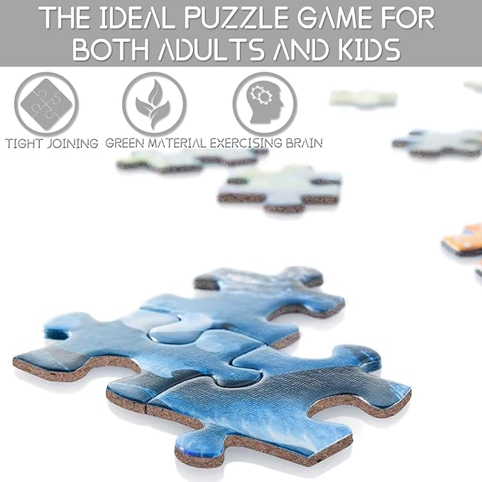 1000 Piece Jigsaw Puzzles for Adults, Stained Glass Octopus Jigsaw Puzzles，Colorful Stained Glass Sea World Octopus Puzzle，Challenging Family Activity Perfect for Game Nights，Puzzle as Wall Art Decor