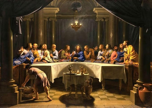1000 Piece - Museum Jigsaw Puzzle: The Last Supper Puzzle for Adults ca. 1678 by Jean-Baptiste de Champaigne Religious Art Jesus | Christian Puzzle - Bible Puzzles for Adults