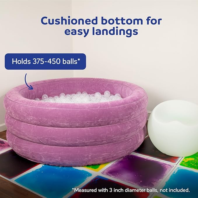 Fun and Function - Air-Lite Ball Pit for Toddlers & Kids - Indoor Soft Play Ball Pit - Big Blow Up/Inflatable - Sensory Tool for Kids w/Special Needs