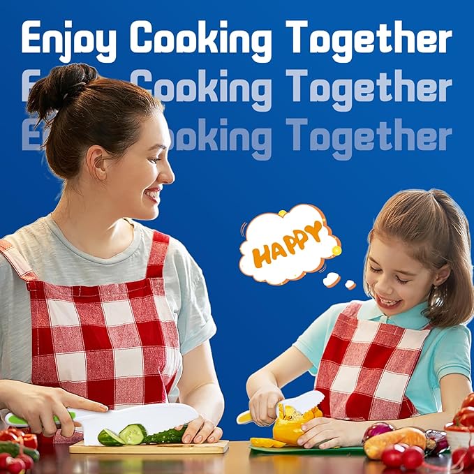 Montessori Toddler Knife Set-3PCS Kids Safe Knives for Real Cooking Kids Cooking Sets Real Cooking Kitchen Tools Toddler Friendly Knives