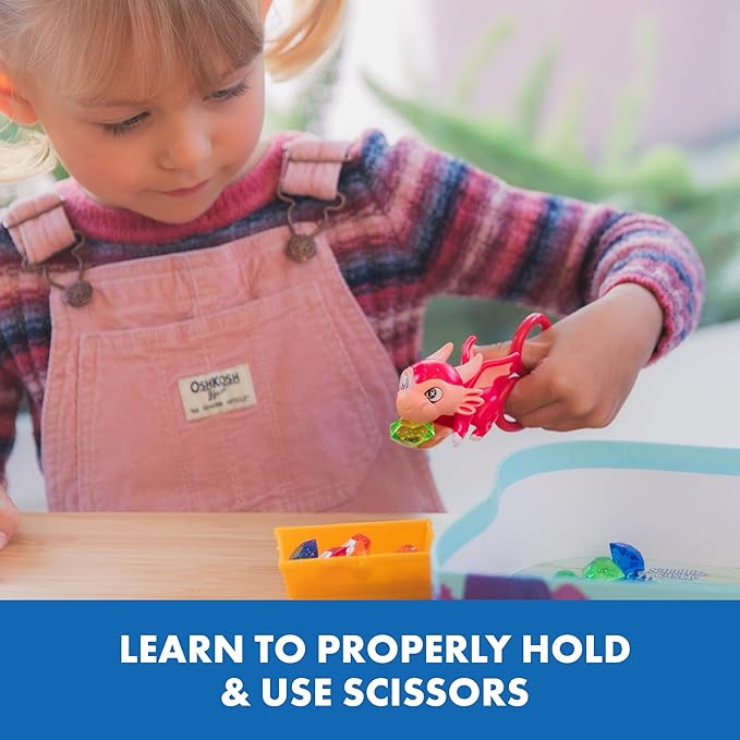 Educational Insights Ruby's Gem Quest - Preschool Fine Motor Board Game for Kids, Learning Scissor Skills & Color Matching, Fun Family Game Night, Therapy Games & Tweezer Toys, for 2-4 Players Ages 3+