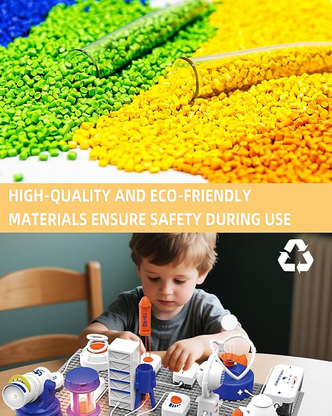 Science STEM Kits for Kids, Electronics Exploration Kit, 66 Pcs DIY Circuit Parts, Over 1200+ Projects, STEM Educational Toy Gifts for Kids Ages 6+, Full Color Project Manual