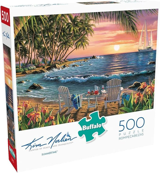 Buffalo Games - Kim Norlien - Summertime - 500 Piece Jigsaw Puzzle For Adults -Challenging Puzzle Perfect for Game Nights - Finished Size is 21.25 x 15.00