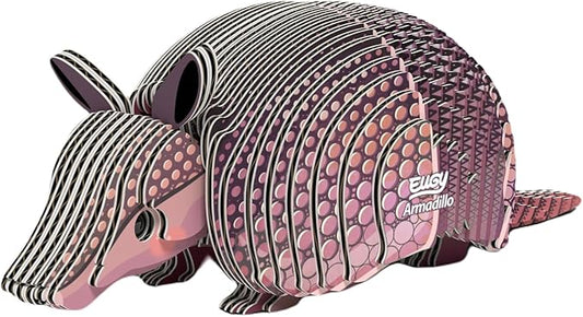 Eugy Armadillo 3D Puzzle - 42 Piece Eco-Friendly Educational Toy Puzzle for Boys, Girls & Kids Ages 6+