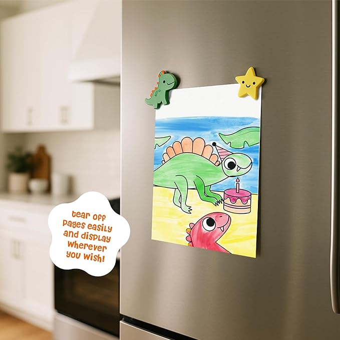 Watercolor Fun Value Pack - 2 Paint with Water Kits for Toddlers - Water Painting for Toddlers - Travel Activities for Kids Ages 4-8 - Screen Free Birthday Gifts (Dinosaurs - Jungle)