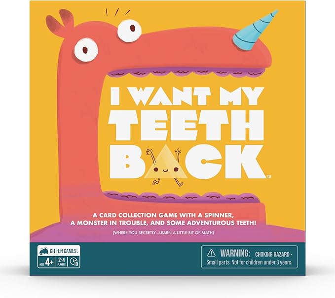 Exploding Kittens I Want My Teeth Back 2-4 Players - Ages 4+ - 10 Minutes to Play - Educational Board Game for Kids
