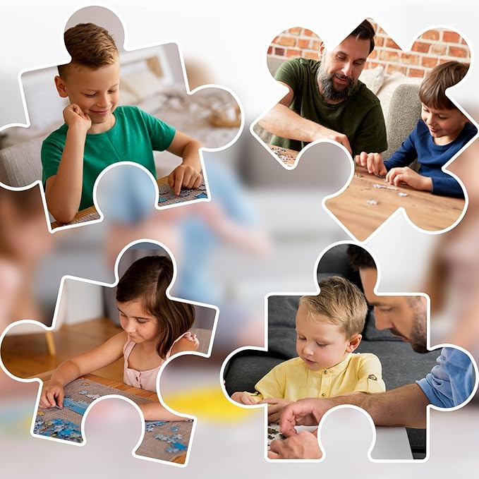 150 Pieces Mini Jigsaw Puzzles for Adults & Kids,6 x 4 Inches,Mini Puzzles,Travel Puzzle,Small Micro Puzzles,Challenging Difficult Puzzle,3 Pack Aegean Sea Santorini