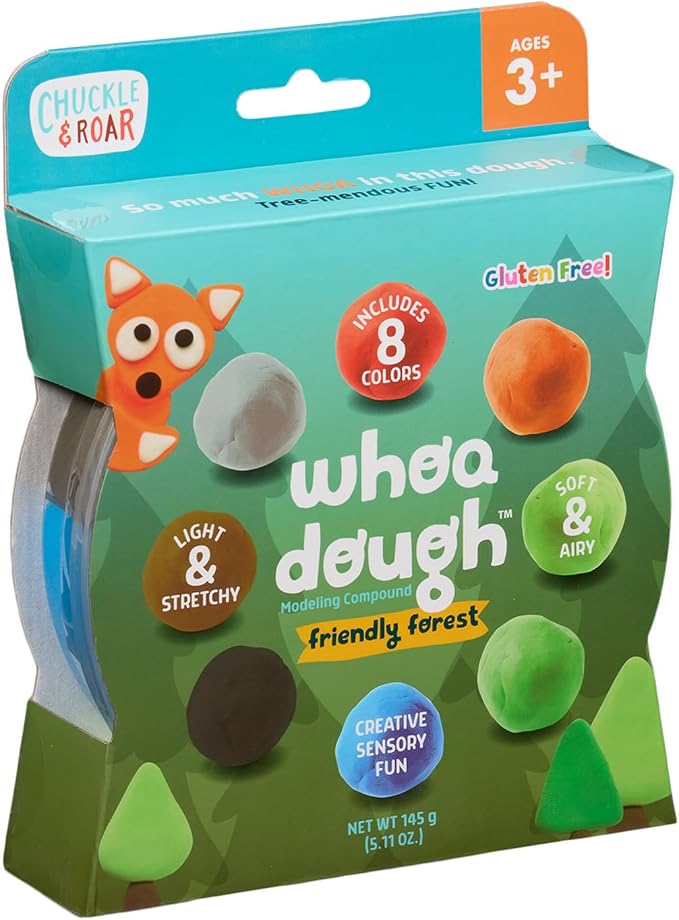 Whoa Dough Air Dry Clay Friendly Forest 8 Pack by Chuckle and Roar