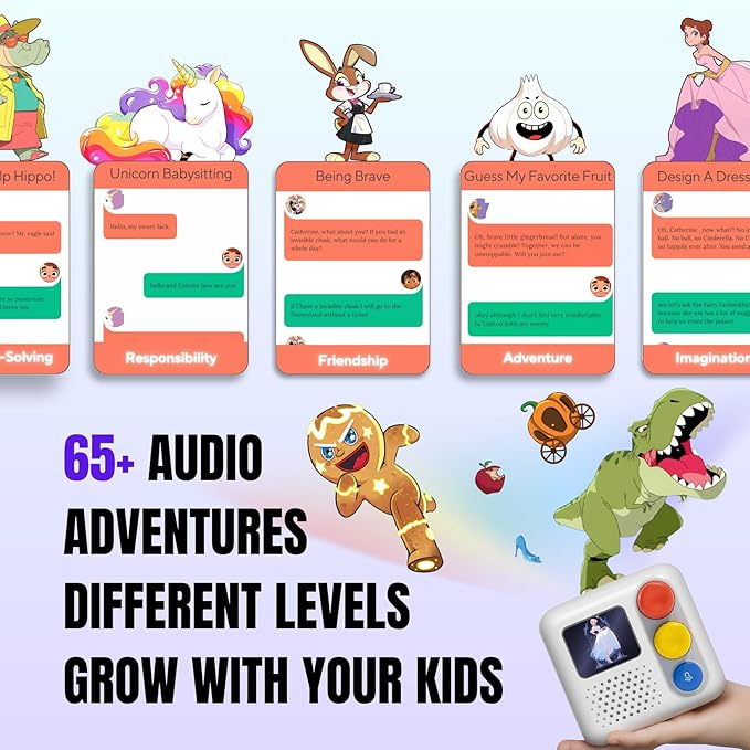 Audio Adventure Game Box - Brain Building STEM Toy Birthday Gift for Kids 5-12 Smart Brain Teaser Puzzles, Boosts Imagination, Creativity, Speech Critical Thinking Problem-Solving