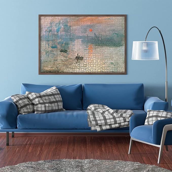 MaxRenard Game 1000 Pieces Jigsaw Puzzle Fine Art Collection Toy Monet Sunrise Impression