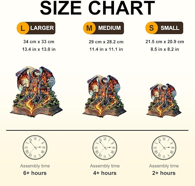 WOODBESTS Wooden Puzzles for Adults-Epic Tale, 270 Pieces Wood Puzzle (L-13.4 * 13.0in), Premium Art Shape Wooden Animal Jigsaw Puzzles, for Men/Women & Family Game Night