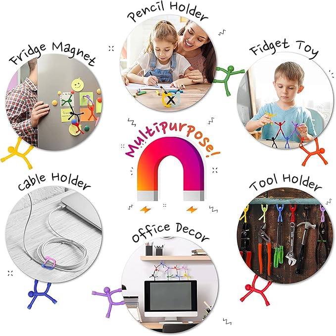 MAGMEN STEM Magnetic Travel Toys 10PC, Airplane Car Road Trip, Stocking Stuffers Fidget Sensory Toys for Kids 3 Years and Older