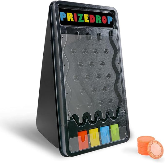 iElyiEsy 25"x14" Prize Drop Plinko Board Game Set, Featuring 8 Personalizable Playing Pucks. A for Family Get - Togethers,and Carnival - Style Events - Mini Collapsible Tabletop Plinko Game Drop