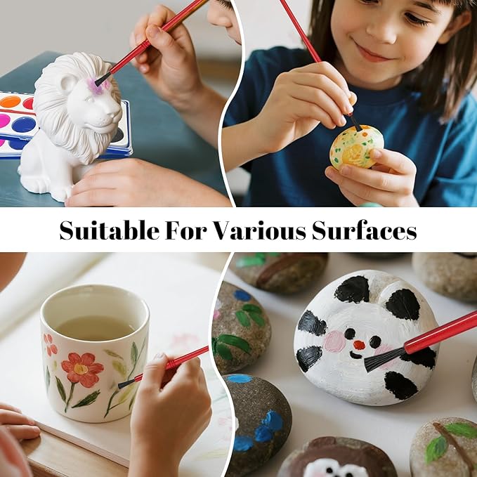 30 Pack Watercolor Paint Set Bulk, with 12 Vibrant Colors and 30 Brushes, Washable Water Color Paint Sets for Kids and Adults, Ideal Gift for Art Painting Party Favors, School Supplies