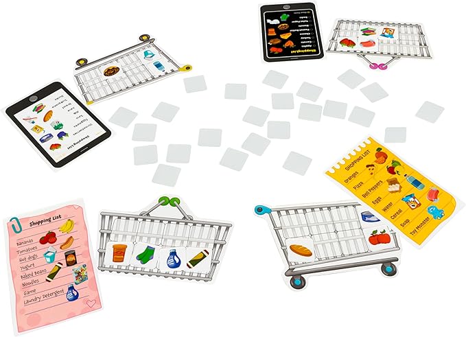 ORCHARD TOYS Shopping List Game - New Art Race to Collect Your Groceries in This Fun Memory Game, Age 3-7, 2-4 Players