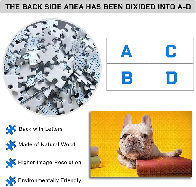 Custom Puzzle 120/200/300/500/1000/1500 Pieces, Personalized Puzzle from Your Own Photos, Customized Picture Jigsaw Puzzle Gift for Christmas Wedding Birthday Family