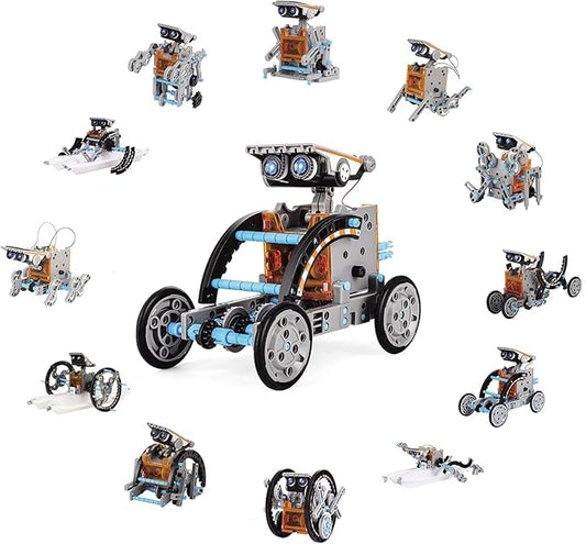 Nilez 13-in-1 Solar Robot Kit for Age 8-12 STEM Building Toys, Robotics Kit for Kids, DIY Education Science Learning Toy Birthday Gift Projetcs for Christmas 8 9 10 13 16 Years Old Boys Girls Teens