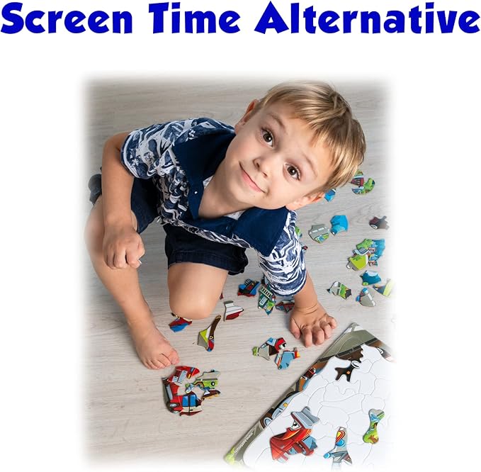 Just Smarty Fire Truck Toddler Puzzles for Boys and Girls | Fire Truck Toy 52 Pieces Jigsaw | Firefighter Puzzle | Firefighter Kids Great Gift | Kids Toy Ages 4-6 | Puzzles for 5 Year Olds