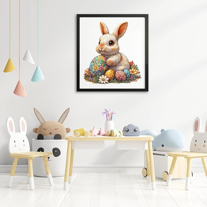 Wooden Puzzles for Adults - Wonderful Easter Bunny Wooden Puzzles - Unique Shaped Wooden Jigsaw Puzzles - Animal Wooden Puzzle Creative Bunny Gifts - Puzzle Toys - (170pcs)