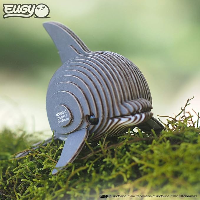 Eugy Dolphin 3D Puzzle, 25 Piece Eco-Friendly Educational Toy Puzzles for Boys, Girls & Kids Ages 6+
