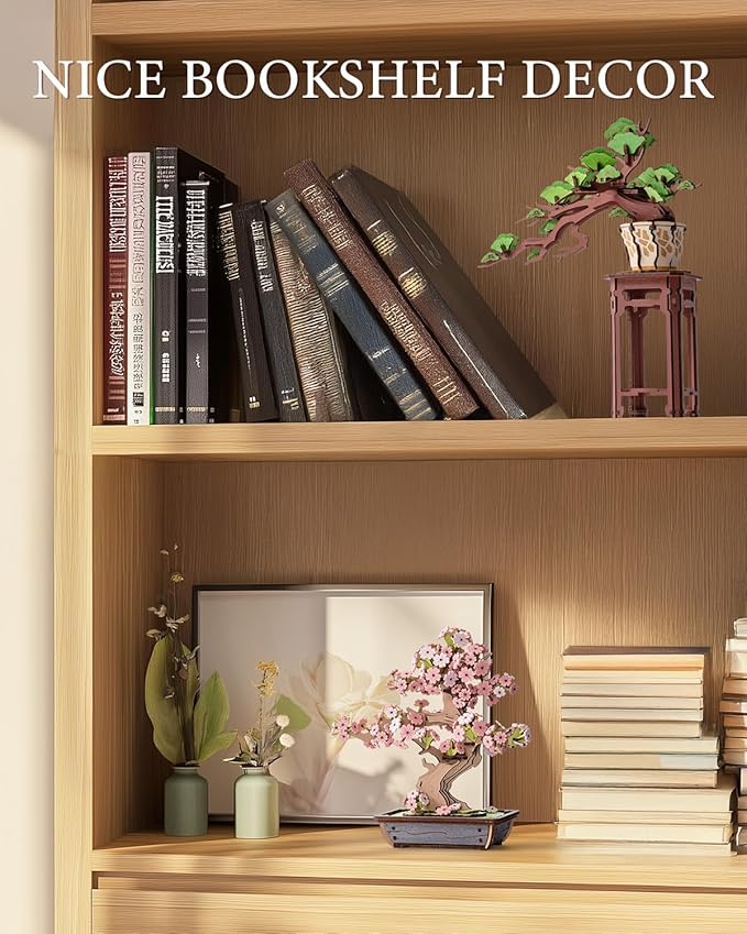 3D Wooden Puzzle for Adults - Evergreen Pine Bonsai, DIY Wood Model Kit, Creative Craft Kit, Unique Gift and Home Decor for Nature Lovers (115PCS)