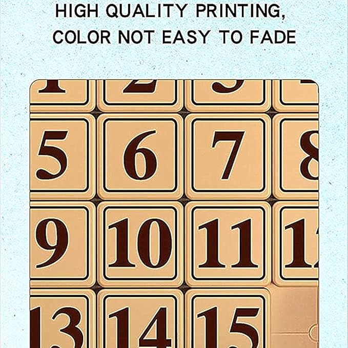 LiangCuber QY Toys 5x5 Klotski Puzzle Magnetic Sliding Number Puzzle ABS Brain Teasers Toy Tangram Jigsaw Intelligence (24-Digit Version)