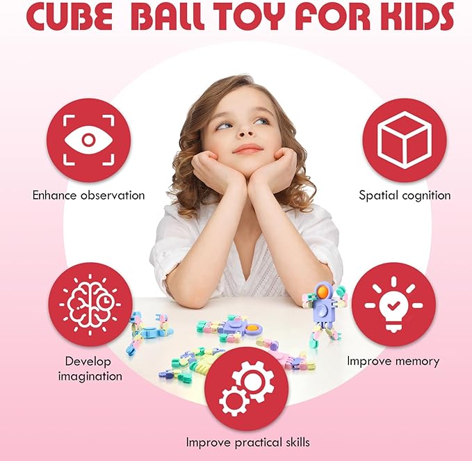 Libima 32 Pcs Robot Fidget Spinner Toys Transformable Sensory Fidget Toys Fidget Party Favors Robot Fingertip Toy Transformable DIY Chain for Teens Adults Piñata Goodie Bag Birthday Gift(4 Colors)