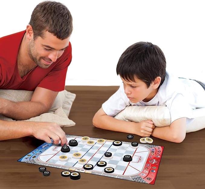 MasterPieces NHL Full League Version Checkers Board Game Team Color, 13" x 21"